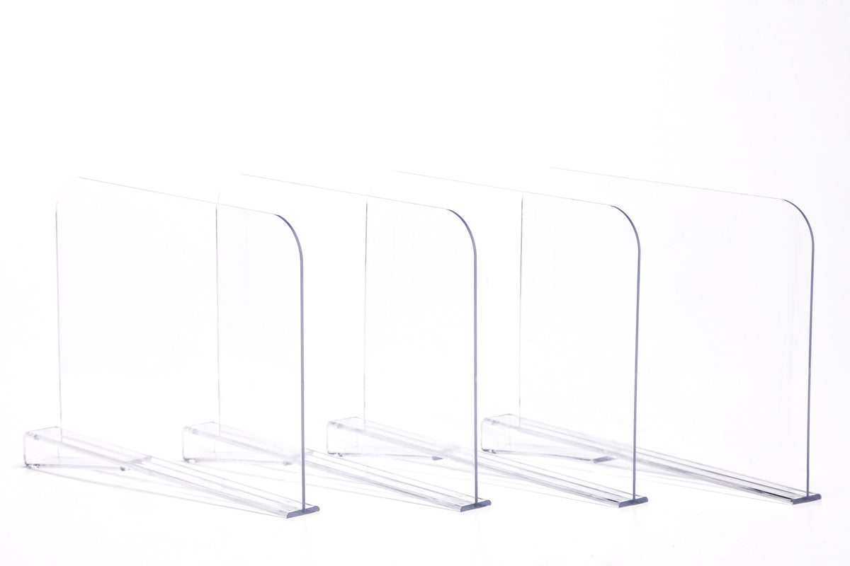 acrylic shelf dividers