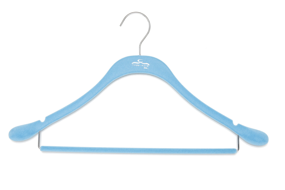 slim clothing hanger with bar