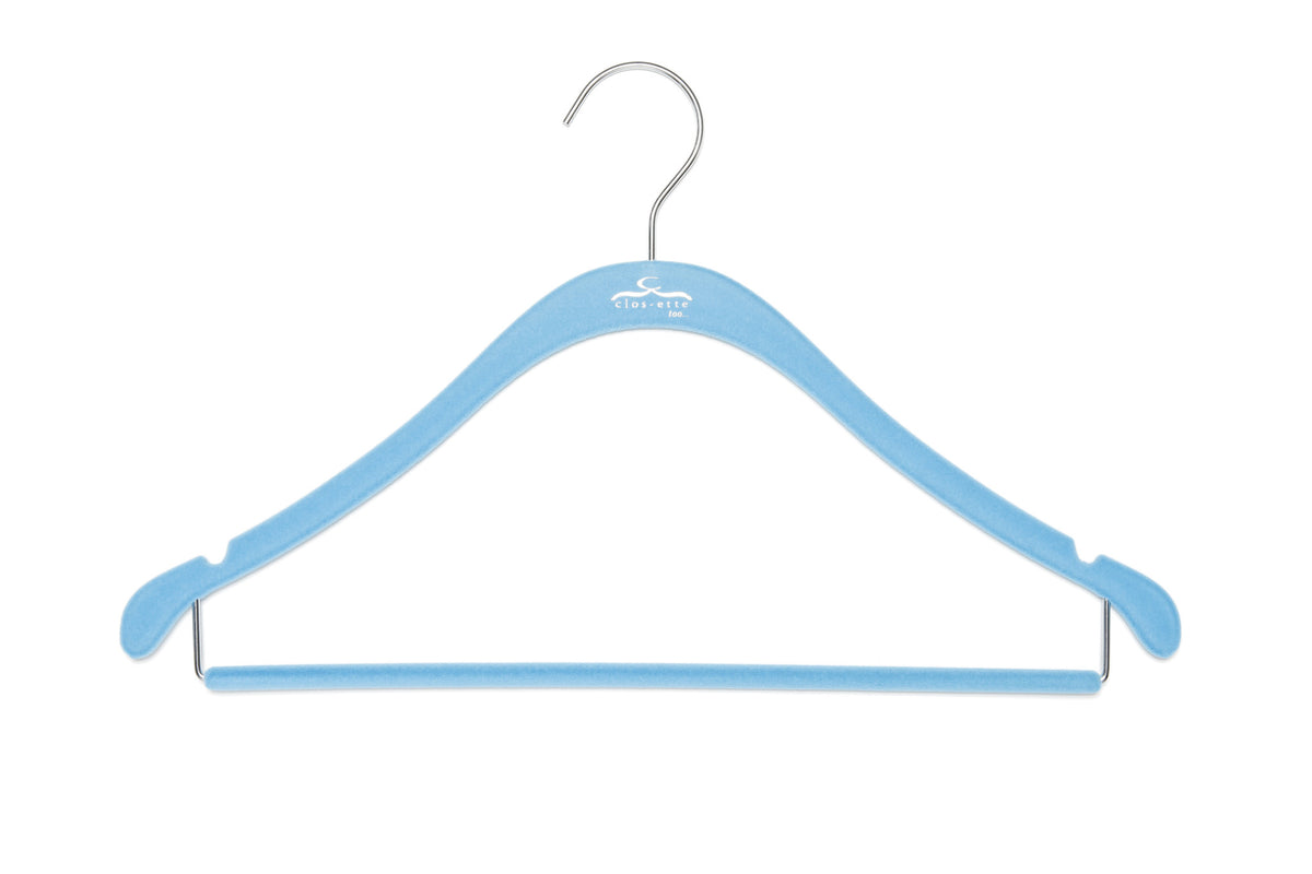 slim clothing hanger with bar