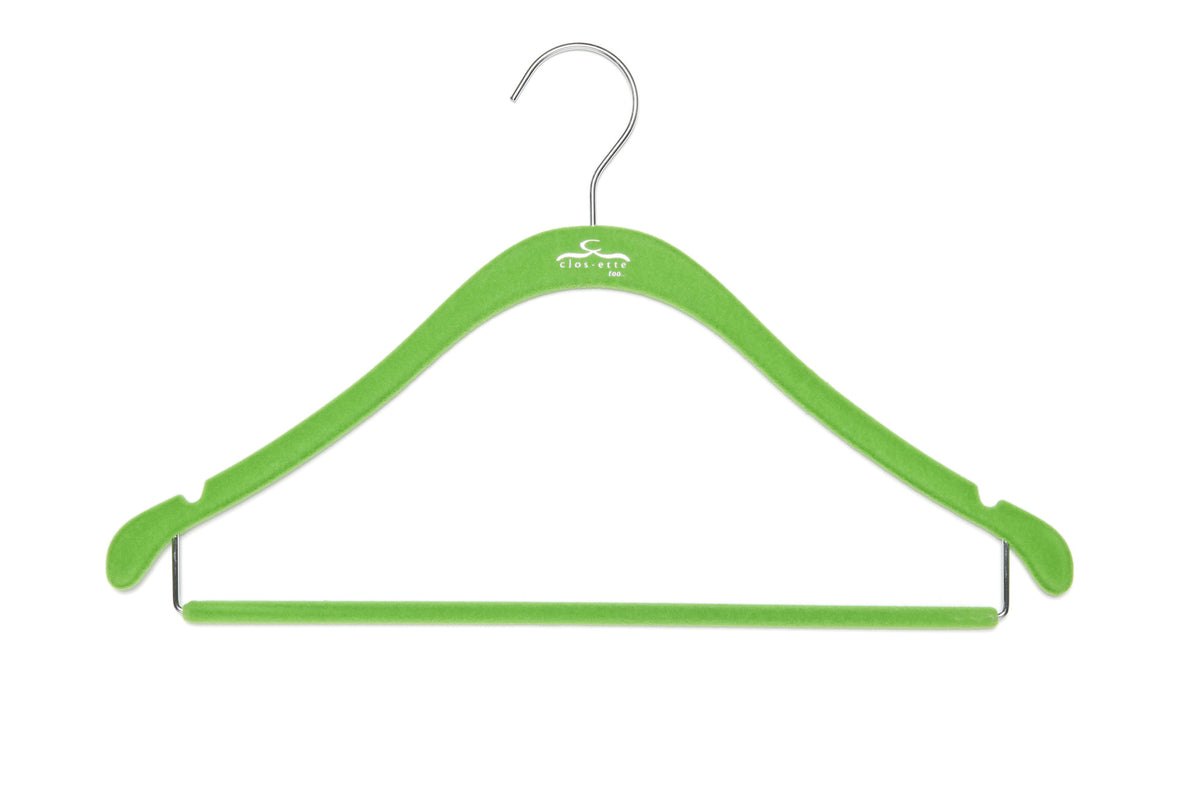 slim clothing hanger with bar