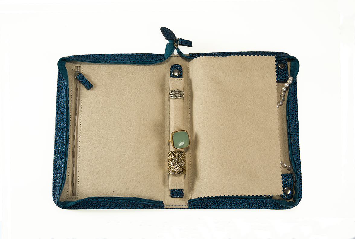 Wallet-Sized Travel Jewelry Case