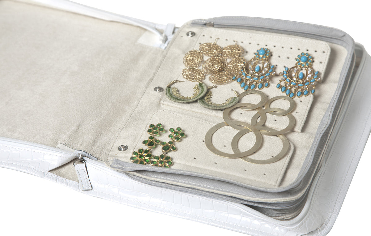 travel jewelry case earring insert page