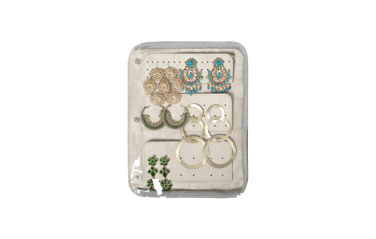 travel jewelry case earring insert page